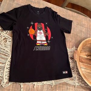 James Harden, Lego Adidas t-shirt.